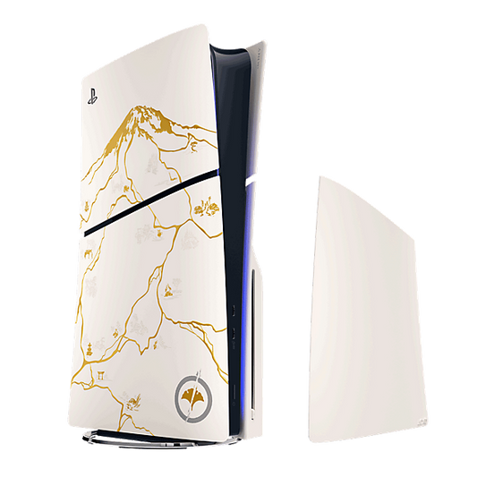 PlayStation® 5-Konsolenabdeckung (Modellgruppe - Slim) – Ghost of Yotei™ Gold Limited Edition