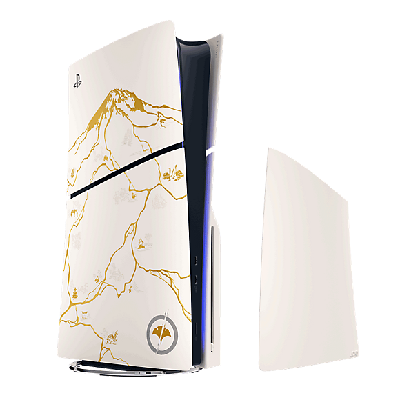 PlayStation® 5 Konsolen Cover (Modellgruppe - Slim) - Ghost of Yotei™ Gold Limited Edition