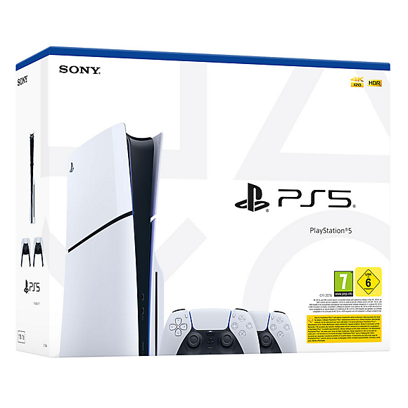 Paket: PlayStation®5 Konsole + zwei DualSense™ Wireless Controller (Modellgruppe - Slim)*